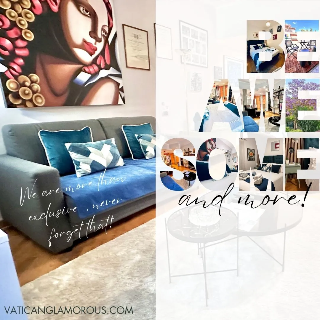 Photo collage of the apartment
