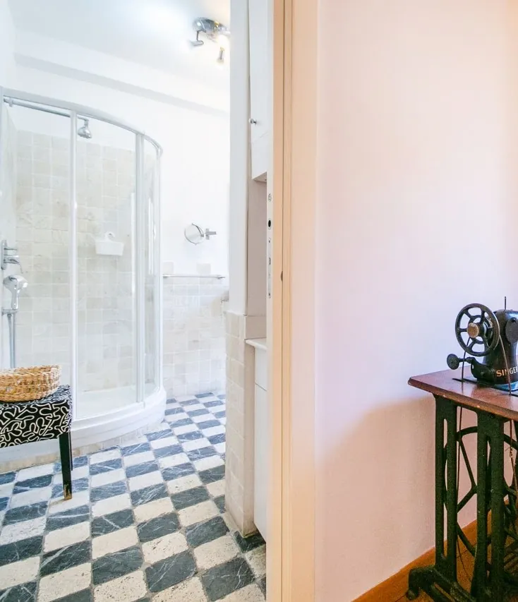 View from the bathroom door
