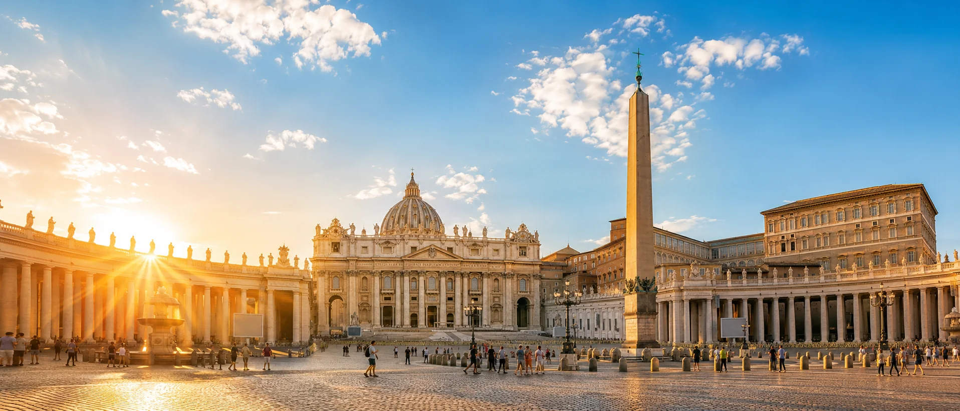 St. Peter’s Square at sunset